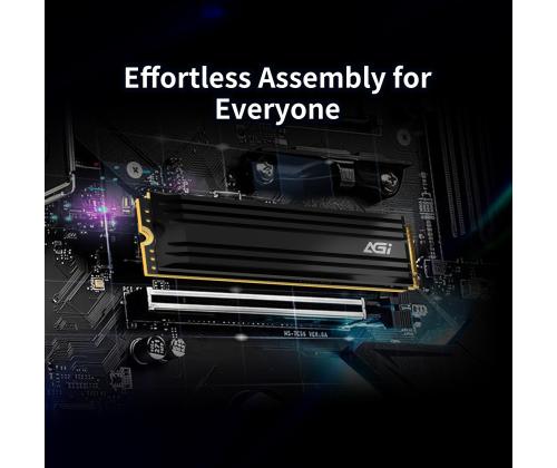 SSD AGI 750xTBW rating MTBF 2000000 h Read speed 7400 MB/s Write speed 5200 MB/s NVMe Yes PCI…
