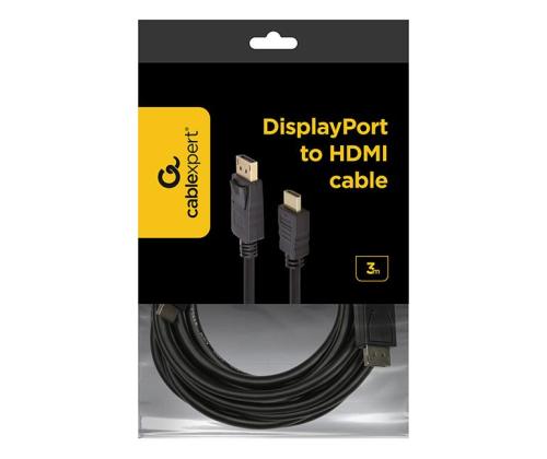 CABLE DISPLAY PORT TO HDMI 3M/CC-DP-HDMI-3M GEMBIRD