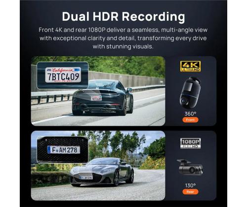 DASHCAM 4K OMNI/X800 BLACK 70MAI