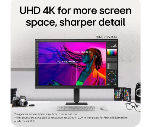 LCD Monitor LG 27 " 3840 x 2160 pixels 4K Ultra HD Native aspect ratio 16:9 LCD Flat 27U710B-B