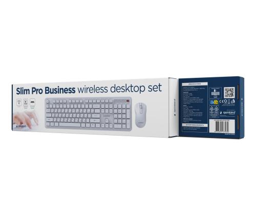KEYBOARD +MOUSE WRL CYRILLIC/WH KBS-WPS-01-W-CYRL GEMBIRD