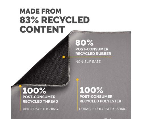 MOUSE PAD BREYTA XL/GREY 100139316 FELLOWES