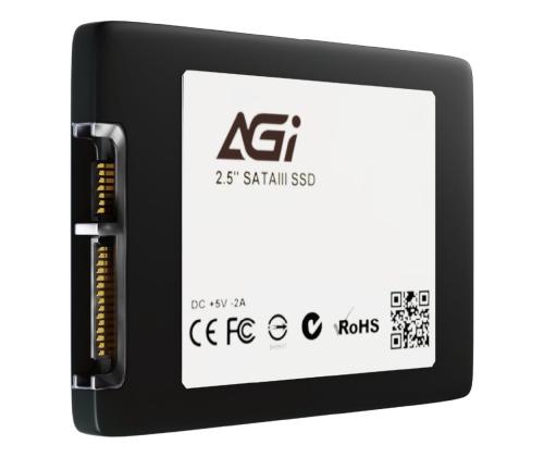 SSD AGI TECHNOLOGY 512 GB Serial ATA III Write speed 510 MB/s Read speed 530 MB/s Hanging box 2.5"…