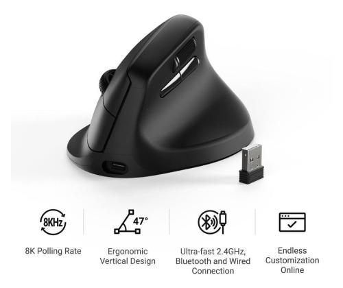 MOUSE USB OPTICAL WRL M5/BLACK M5-A23 KEYCHRON