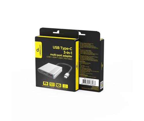 I/O ADAPTER USB-C TO HDMI/USB3/3IN1 A-CM-COMBO3-05 GEMBIRD