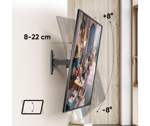 TV SET ACC WALL MOUNT /10-35"/BLACK R2-B ONKRON