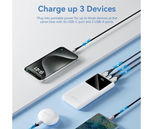 POWER BANK USB 10000MAH 22.5W/BLACK FHKB0 VENTION