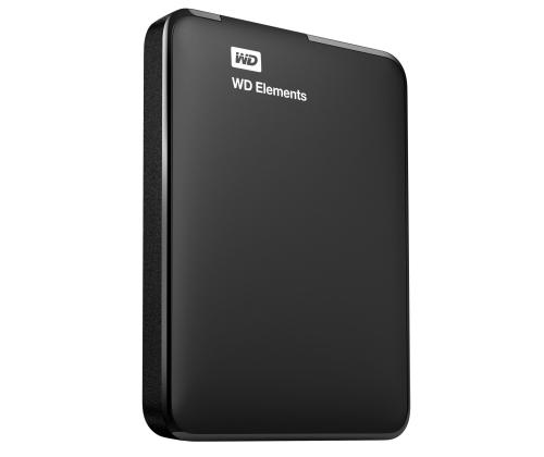 External HDD WESTERN DIGITAL Elements Portable 1TB USB 3.0 Colour Black WDBUZG0010BBK-WESN