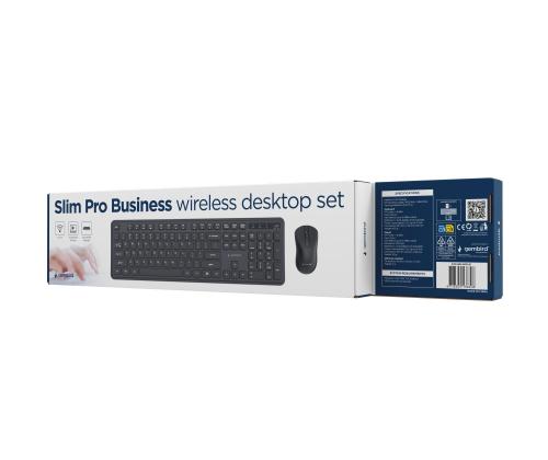 KEYBOARD +MOUSE WRL ENG/BK KBS-WPS-01 GEMBIRD