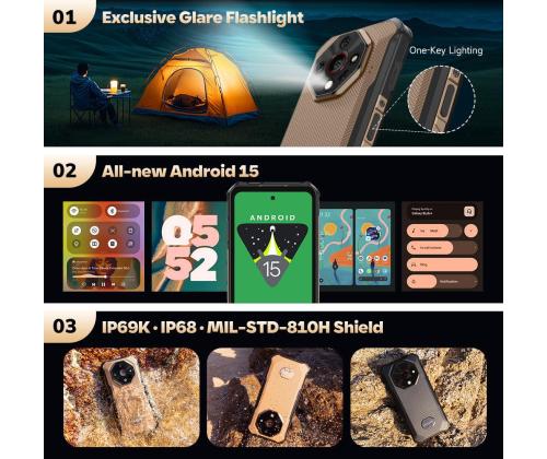 MOBILE PHONE ARMOR X16/6/128GB WASTELAND SHAD ULEFONE
