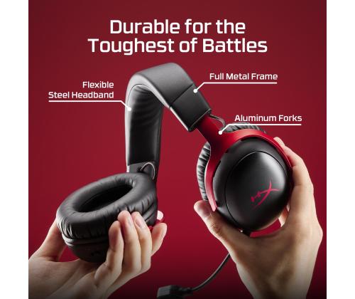 HEADSET HYPERX CLOUD III S WRL/WL BLK-RED GAM A59Z0AA HYPERX
