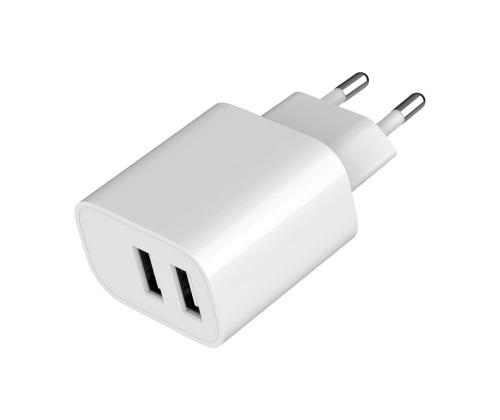 CHARGER USB UNIVERSAL WHITE/2P TA-UC-2A12-01 GEMBIRD