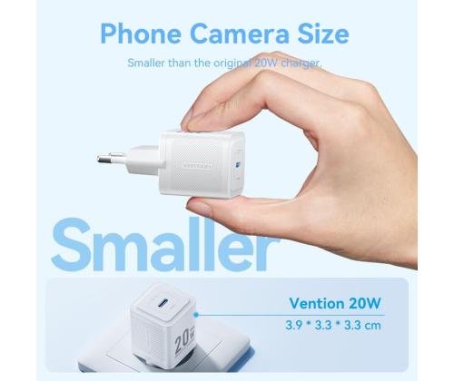 MOBILE CHARGER WALL USB-C/20W TZ-FEPW0-EU-02 VENTION