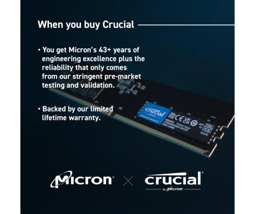 MEMORY DIMM 32GB DDR5-5600/CT32G56C46U5T CRUCIAL
