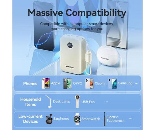 POWER BANK USB 20000MAH 22.5W/BLUE FKBL0-C VENTION