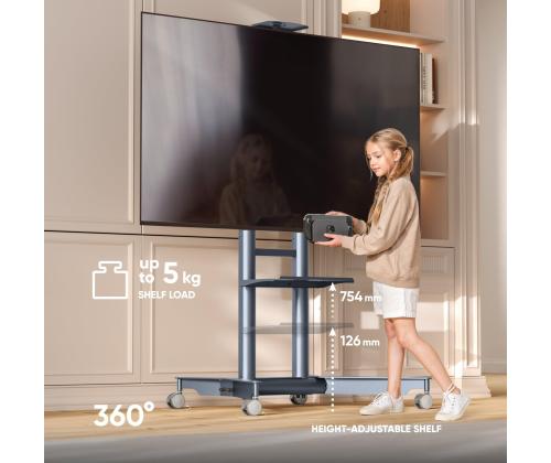 TV SET ACC MOBILE STAND/32-75"/GRAPHITE TS1571-G ONKRON