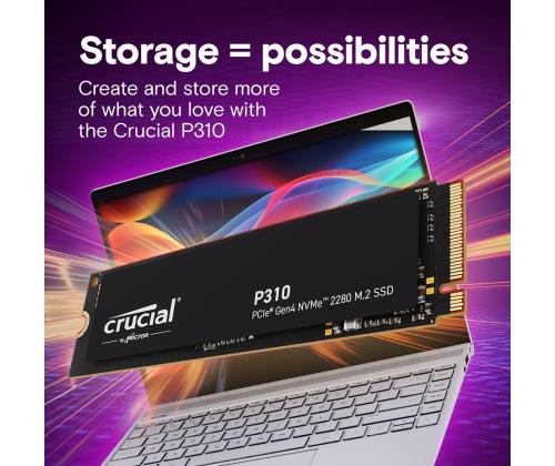 SSD CRUCIAL 800xTBW rating Read speed 7100 MB/s Write speed 6000 MB/s NVMe Yes PCI Express 4.0 M.2…