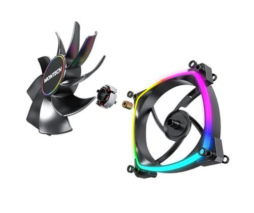 CASE FAN 140MM/RX140 PWM BLACK MONTECH