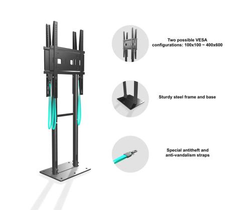 TV SET ACC MOBILE STAND/55-100/BLACK FPRO2L-20-B ONKRON