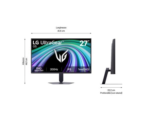 LCD Monitor LG 27 " 1920 x 1080 pixels Full HD Native aspect ratio 16:9 LCD Flat 27G523B-B