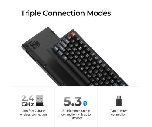 KEYBOARD WRL V1 ULTRA/BLACK V1U-D4 KEYCHRON