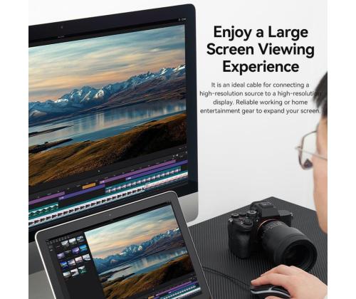 CABLE MINI DP TO DP 2M/BLUE HCFLH VENTION