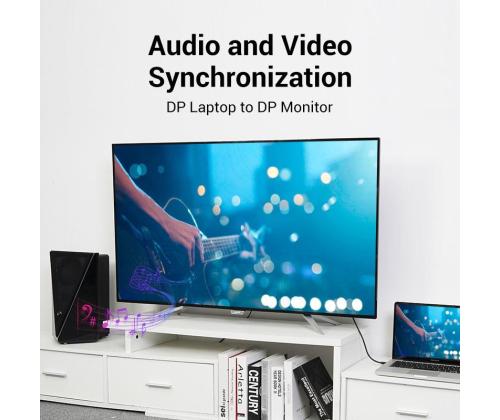 CABLE DP 1.5M/BLACK HACBG VENTION