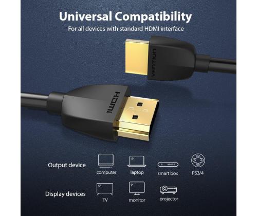 CABLE HDMI 2M/BLACK AAIBH VENTION