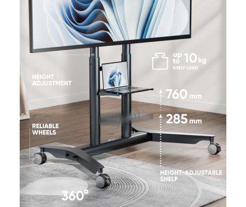 TV SET ACC MOBILE STAND/55-90"/GRAPHITE TS1871-G ONKRON