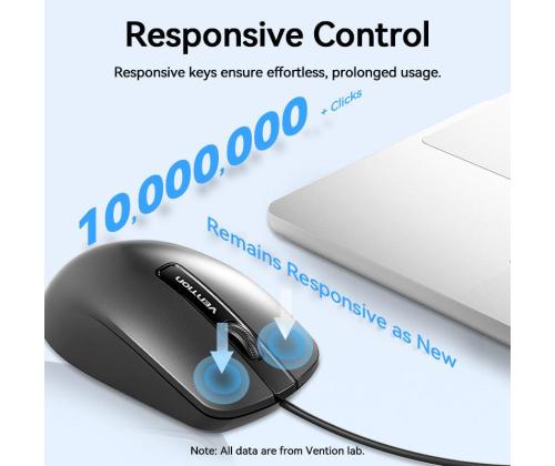 MOUSE USB OPTICAL BLACK/KTABG VENTION