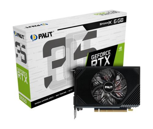 Graphics Card PALIT NVIDIA GeForce RTX 3050 1042 MHz 6 GB GDDR6 96 bit PCI Express 4.0 Active…