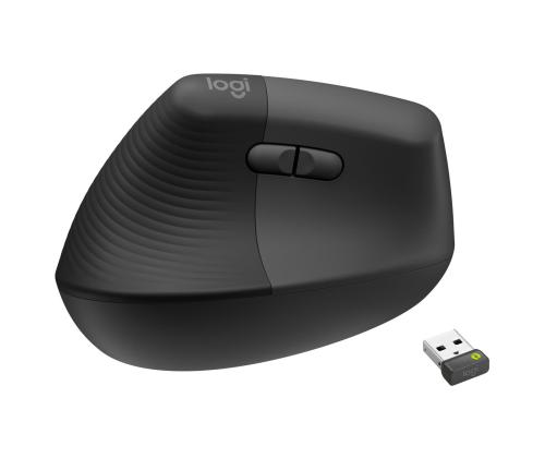 MOUSE USB OPTICAL WRL VERTICAL/GRAP/BLACK 910-006495 LOGITECH