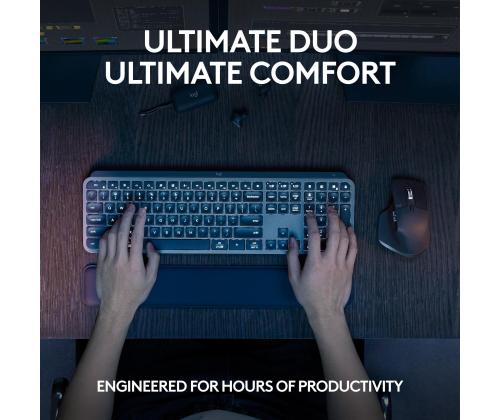 KEYBOARD +MOUSE COMBO MXKEYS S/BLACK 920-011614 LOGITECH