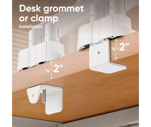 MONITOR ACC DESK MOUNT/13-32" BLK/WHT G160-BW ONKRON