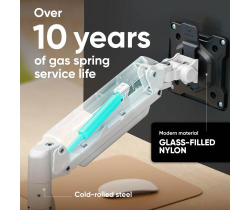 MONITOR ACC DESK MOUNT/13-32" BLK/WHT G80-BW ONKRON