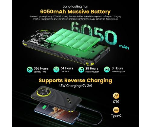 MOBILE PHONE ARMOR X31 PRO/8/256GB BLACK ULEFONE