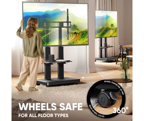 TV SET ACC MOBILE STAND/50-120/BLACK TS2811E-B ONKRON