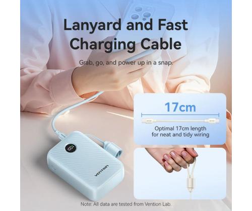 POWER BANK USB 20000MAH 22.5W/BLUE FKBL0-C VENTION