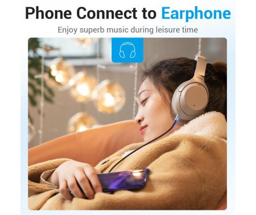 CABLE AUDIO 3.5MM TO USB-C/1M BGKHF VENTION
