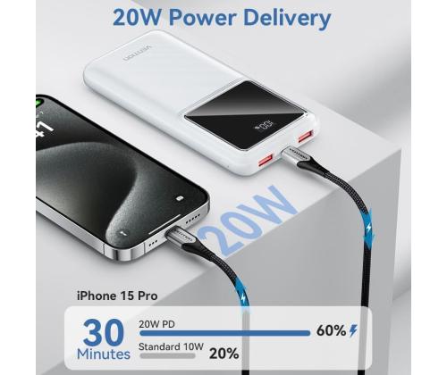 POWER BANK USB 10000MAH 22.5W/BLACK FHKB0 VENTION