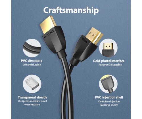CABLE HDMI 2M/BLACK AAIBH VENTION