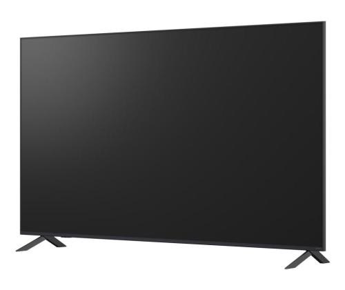 TV Set LG 75" 4K/Smart 3840x2160 Wireless LAN Bluetooth webOS Black 75QNED82A3B