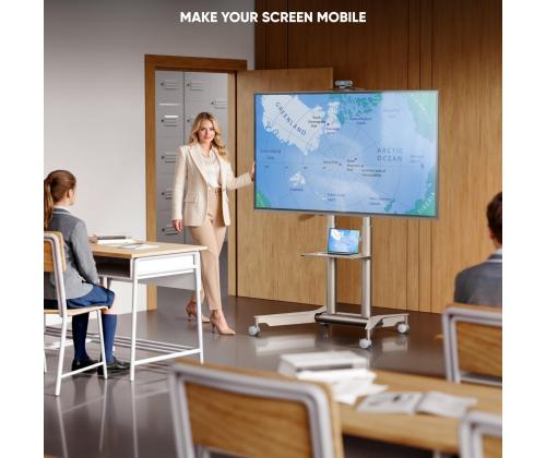 TV SET ACC MOBILE STAND/32-75"/CHAMPAGNE TS1571-C ONKRON