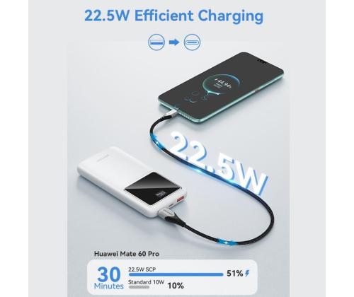 POWER BANK USB 10000MAH 22.5W/BLACK FHKB0 VENTION