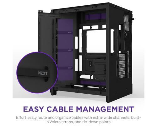 Case NZXT ATX/micro ATX/Mini-ITX/EATX Black Midi Tower PC CM-H92FB-R1