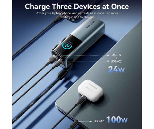 POWER BANK USB 27000MAH 200W/FKGH0 VENTION