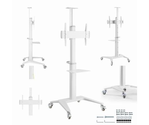 TV SET ACC FLOOR STAND 37-70"/WHITE TVS-70T-02-W GEMBIRD
