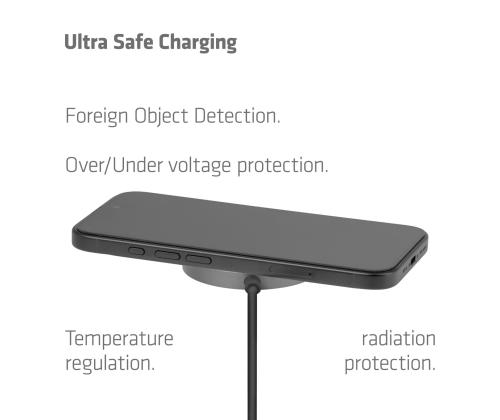 MOBILE CHARGER QI2 MAGSAFE/25W BLACK CAC-3027 CLUB3D