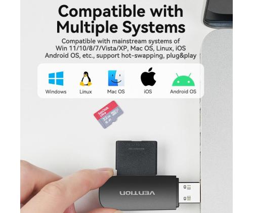 MEMORY READER USB2.0/CLEB0 VENTION
