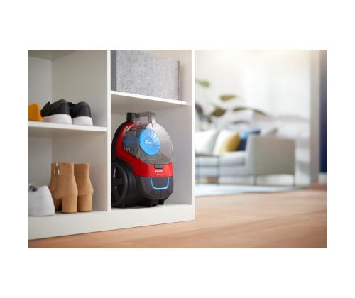 Vacuum Cleaner PHILIPS FC9330/09 Canister/Bagless 900 Watts Capacity 1.5 l Noise 76 dB Black / Red…